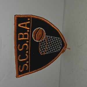 RARE VINTAGE ST. CLAIRE SCSBA SHONIES MICHIGAN BASKETBALL 3X3 PATCH